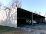 100’ X 50’ X 16’ STEEL BUILDING, 3 SIDES CLOSED IN (BUYER HAS 6 MONTHS TO MOVE)