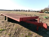 SULLIVAN 24’ X 8’ STEEL TRAILER, 4’ DOVE, DUAL TANDEM (HEAVY DUTY)