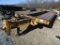 1997 DYNAWELD 20-TON TRAILER, 25’, 5’ DOVE, DUAL TANDEM, STEEL RAMPS, AIR BRAKES, PINTOL HITCH