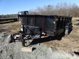 2019 DELTA 14’ DUMP TRAILER, 2 5/16” BALL, TANDEM AXLE, ELECTRIC BRAKES