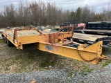 1995 BOAZ 24’ X 8’ 10-TON TRAILER, 5’ DOVE, DUAL TANDEM, STEEL RAMPS, ELECTRIC BRAKES, PINTOL HITCH