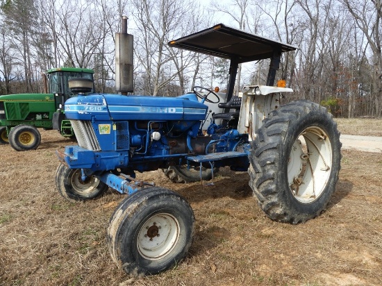 FORD 7610 TOBACCO SPECIAL, DSL, 2 POST CANOPY, DUAL REMOTES, UNVERIFIED HOURS