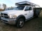 2013 DODGE 4300 CREWCAB, CUMMINGS DIESEL ENGINE, 12' STEEL BED, 194,337 MILES