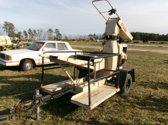 FINN STRAW BLOWER, GAS ENGINE