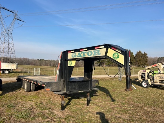 2018 GATOR 20 + 5 GOOSENECK TRAILER DUAL TANDEM  STEEL RAMPS