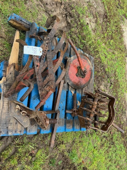 PALLET LOT FARMALL CULTIVATOR ACCESSORIES