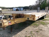 1992 EAGER BEAVER EQUIPMENT TRAILER, BUAL TANDEN, 24'