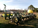 8-ROW STRIP-TILL JD 1700 VACCUM PLANTER, 30” ROW, 2 X 2 INFURROW, SOYBEAN & CORN PLATES, INSECTICIDE