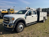 2020 FORD F-550 SERVICE TRUCK DSL CRANE 4 x 4 AUTO TRANS 62,188 MILES