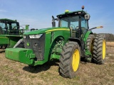 JD 8245R CAB, MFWD, DSL,