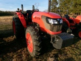 KUBOTA M7060 MFWD, DSL, LEFT HAND REVERSER, SINGLE REMOTE, 566 HRS, SN: 95736
