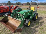 JD 4100  MFWD HYDROSTATIC LOADER 1213 HRS