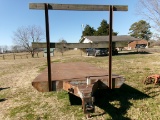 BURGESS-MADE 20’X 8’ STEEL TRAILER, TANDEM AXLE, PINTLE HITCH