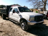 2001 FORD F450 CREWCAB, POWERSTROKE 7.3 DSL ENG, V8, AUTO TRANS, GODWIN 11’ ELECTRIC DUMP, GOOSENECK