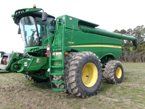 JD S690 COMBINE, 4 X 4, DUALS, DSL, 1956 ENGINE HRS, 1308 SEPERATOR HRS, SN: 0765541