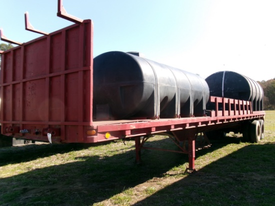 TRAIL MOBILE TANKER TRAILER WITH 3500 GAL POLY TANK AND 1600 GAL POLY TANK