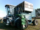 AMADAS 9900 6 ROW PEANUT COMBINE, CAB, JD ENG, MUD HOG, SELLS WITH 6525 HEADER AND CART, 4116 ENG HR