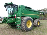 JD S690 COMBINE, 4 X 4, DUALS, DSL, 1956 ENGINE HRS, 1308 SEPERATOR HRS, SN: 0765541