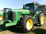 JD 8120 DSL, CAB, POWERSHIFT TRANS, MFWD, 3 REMOTES, QUICK HITCH, 7194 HRS, SN: 032923