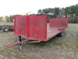 20’ X 8’ SINGLE AXLE V-BOTTOM TOBACCO TRAILER