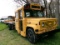 1989 CHEVROLET BUS, DSL ENG, AUTO TRANS, AIR BRAKES, 22’ STEEL BED