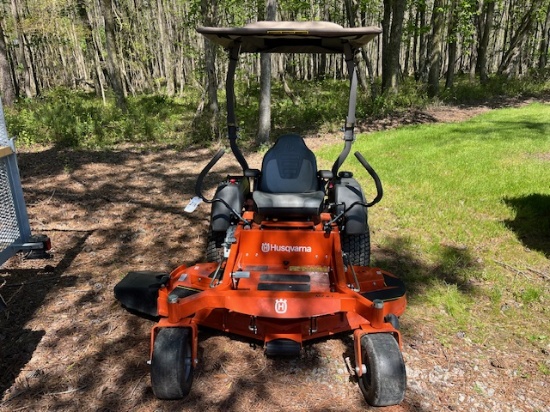 HUSQVARNA MZ 61 ZERO TURN KAWASAKI ENGINE 117 HRS COMMERCIAL DECK CANOPY