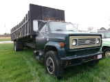 1985 CHEVROLET C-70, GAS ENG, 5 SPD WITH 2 SPD TRANS, 21’ TWIN CYLINDER DUMP