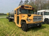 1993 FORD F700 BUS SELLS WITH 1400 GAL SS TANK PUMP DSL AUTO TRANS AIR BRAKES