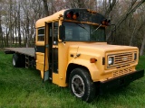 1988 CHEVROLET BUS, DSL ENG, AUTO TRANS, 22’ STEEL BED
