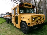 1989 CHEVROLET BUS, DSL ENG, AUTO TRANS, AIR BRAKES, 22’ STEEL BED