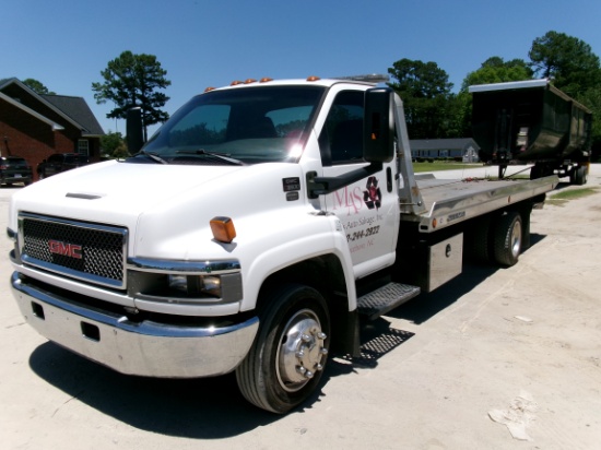 2007 GMC 5500 ROLL BACK, DURAMAX 6.6L DSL ENG, ALLISON AUTO TRANS, JERRDAN 21’ ALUM BODY, 192,000 MI