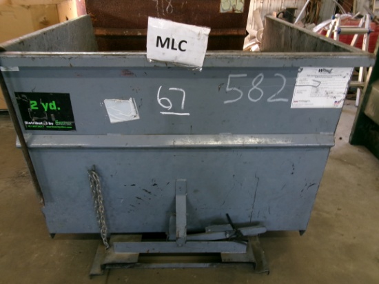 2 YD FRONT MOUNT STEEL HOPPER