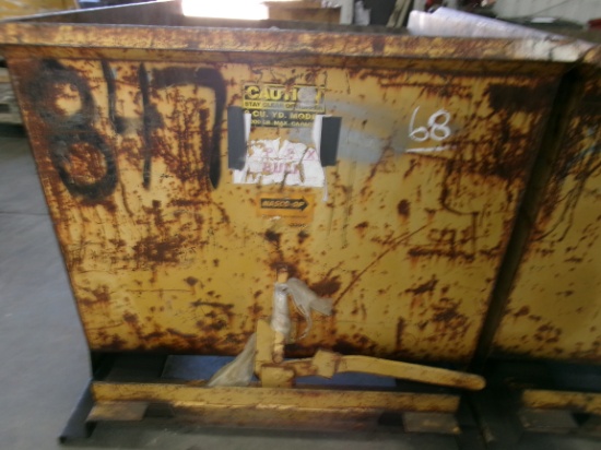 2 YD FRONT MOUNT STEEL HOPPER
