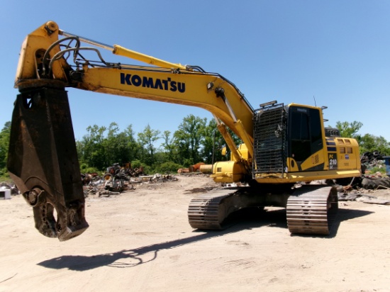 2021 KOMATSU PC210 LC WITH GENESIS GXT 335R SHEAR, 31 1/2" TRACKS, (SHEARS-NEW PINS & REPACKED 12/23