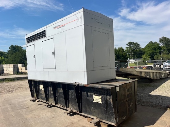SPECTRUM DETROIT 180KW DSL ENG GENERATOR, 1083 HRS