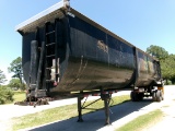 2021 CLEMENT, ½ ROUND, 45’ STEEL DUMP TRAILER, 99 YDS, ROLL OVER COVER, BARN DOOR, (NICE) MODEL: MON