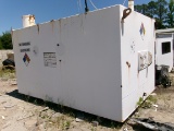 4000 GAL SQUARE DOUBLE LINED FUEL TANK, HIGHLAND TANK & MFG CO, ON SKIDS