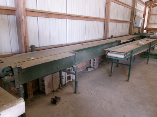 45' WATERMELON PACKING LINE WITH (2) 18' CONVEYOR, COOL CARE CONTROLS AND A