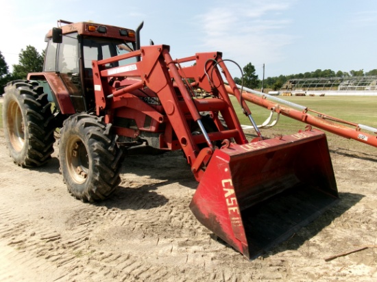 CASE 5240 TRACTOR, CAB, DSL, MFWD, DUAL REMOTES, SHUTTLE SHIFT ON COLUMN, S