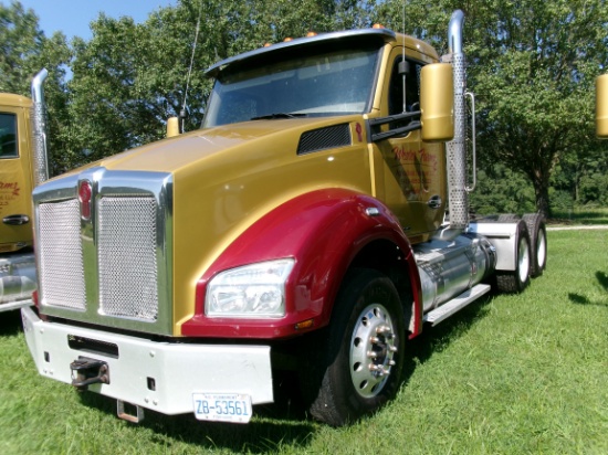 2017 KENWORTH ROAD TRACTOR,  T880 EATON AUTOMATIC 10 SPD TRANS, X15 450HP CUMMINS DSL ENG, POWER DIV