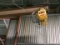 HARRINGTON ELECTRIC 1-TON CHAIN HOIST WITH BOOM, BUYER TO REMOVE