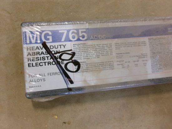 MG 765 1/8" WELDING RODS, 10LB BOX