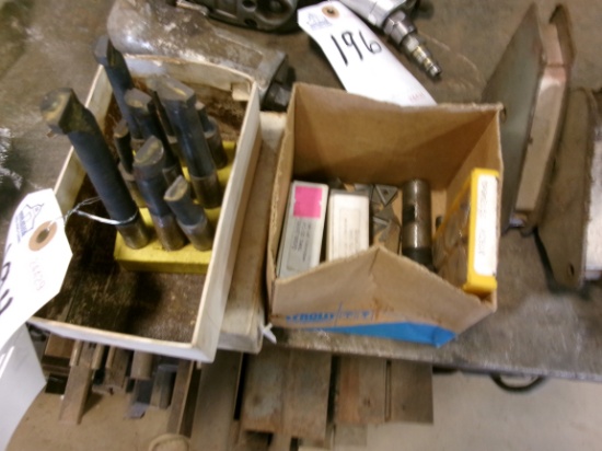 9PC BORING TOOL SET AND MISC BOX