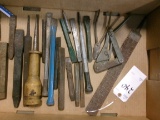 BOX OF CHISELS, ETC.