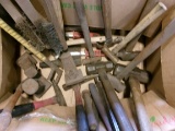BOX OF HAMMERS, ETC.