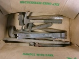 BOX OF HAMMERS, ETC.