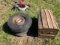 TRUNK AND 2 TIRES