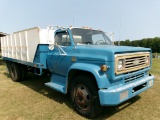 1974 CHEVROLET C-60 DUMP TRUCK, 16' BED WITH TWIN CYL DUMP, 4 SPD TRANS WITH 2 SPD, 93,000 MILES, SE