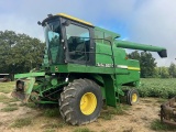 JD 6620 COMBINE HYDROSTATIC TRANS DSL 2150 HRS SHOWING