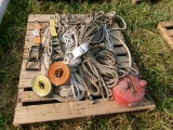 PALLET OF ROPES & STRAPS